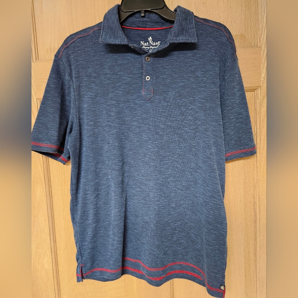 Nat‎ Nast Navy Blue Medium Polo Shirt